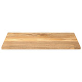 Vidaxl tafelblad rechthoekig 100x80x2,5 cm massief mangohout