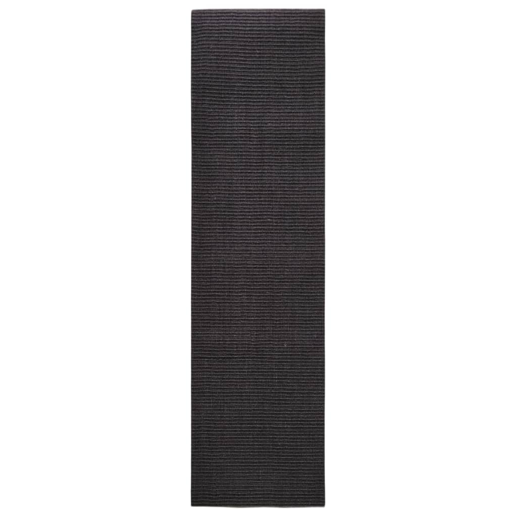 Vidaxl Sisalmat para rascar el poste de 80x300 cm negro