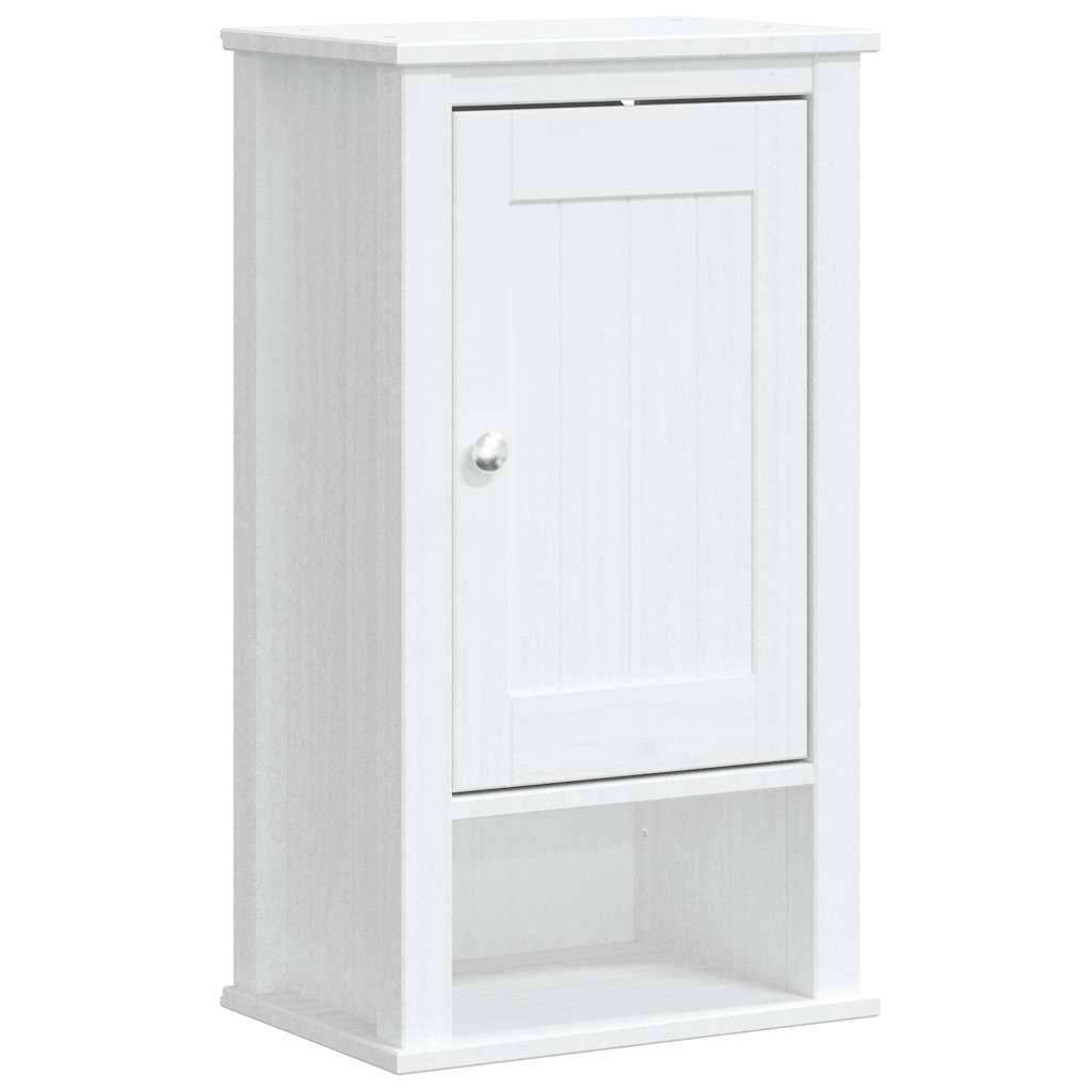 Vidaxl badkamerkast berg 40x27x71,5 cm massief grenenhout wit