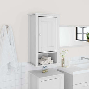 Vidaxl badkamerkast berg 40x27x71,5 cm massief grenenhout wit