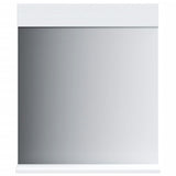 Vidaxl badkamerspiegel met schap berg 60x12x70 cm massief hout wit