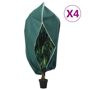 Vidaxl plantenhoezen met ritssluiting 4 st 70 g m² 1,55x1,55 m