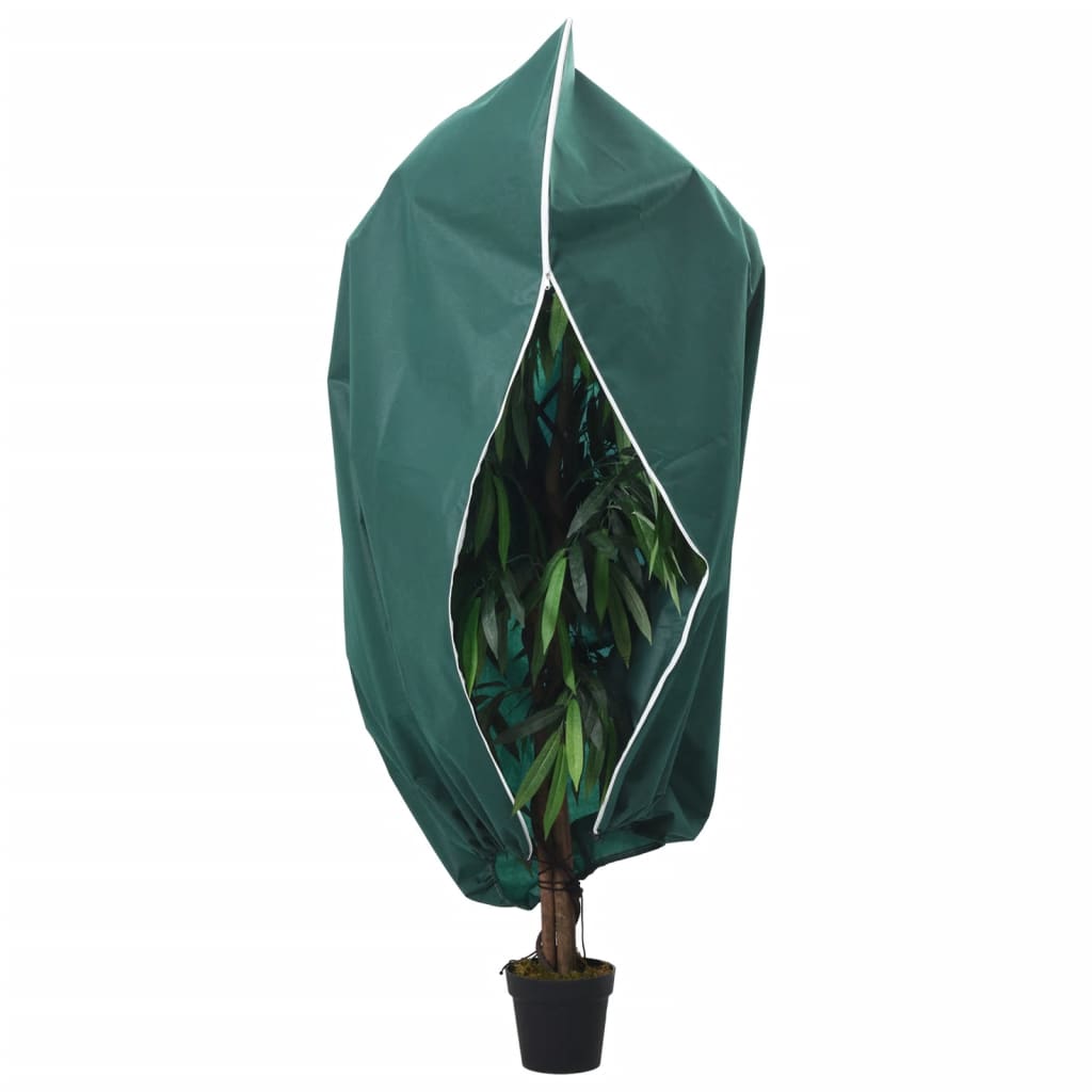 Vidaxl plantenhoezen met ritssluiting 4 st 70 g m² 1,55x1,55 m