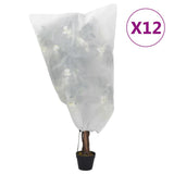 Vidaxl plantenhoezen met trekkoord 12 st 70 g m² 0,8x1 m