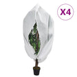 Vidaxl plantenhoezen met ritssluiting 4 st 70 g m² 2,36x2 m