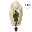 Vidaxl plantenhoezen met ritssluiting 10 st 70 g m² 2,36x2 m