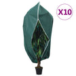 Vidaxl plantenhoezen met ritssluiting 10 st 70 g m² 3,14x2,5 m