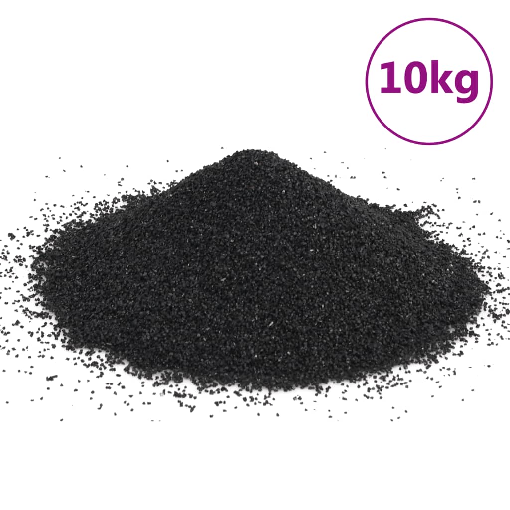 Vidaxl akvariumsand 10 kg 0,2-2 mm svart