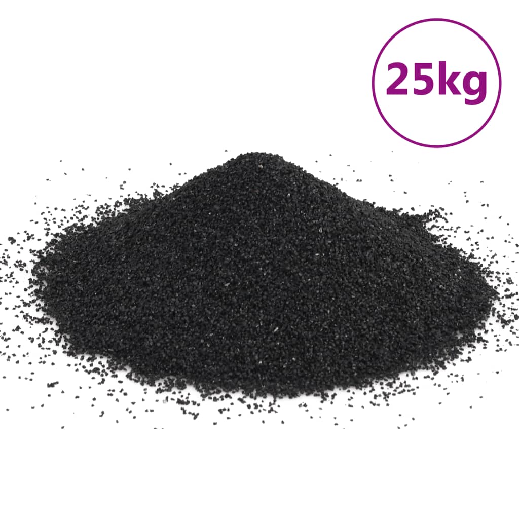 Vidaxl Aquarium sand 25 kg 0.2-2 mm Black