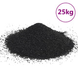 Vidaxl sable d'aquarium 25 kg 0,2 à 2 mm noir