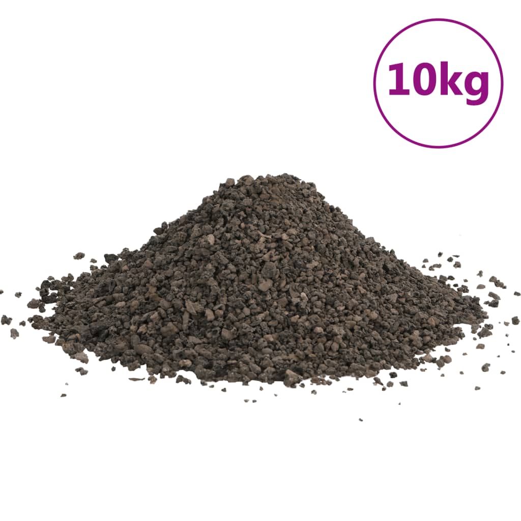 Vidaxl basaltgrind 10 kg 3-5 mm černá