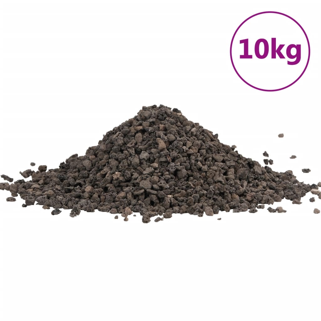 Vidaxl basaltgrind 10 kg 5-8 mm zwart