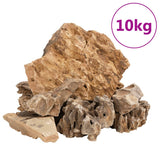 Vidaxl Dragon Stones 10 kg 5-30 cm brąz