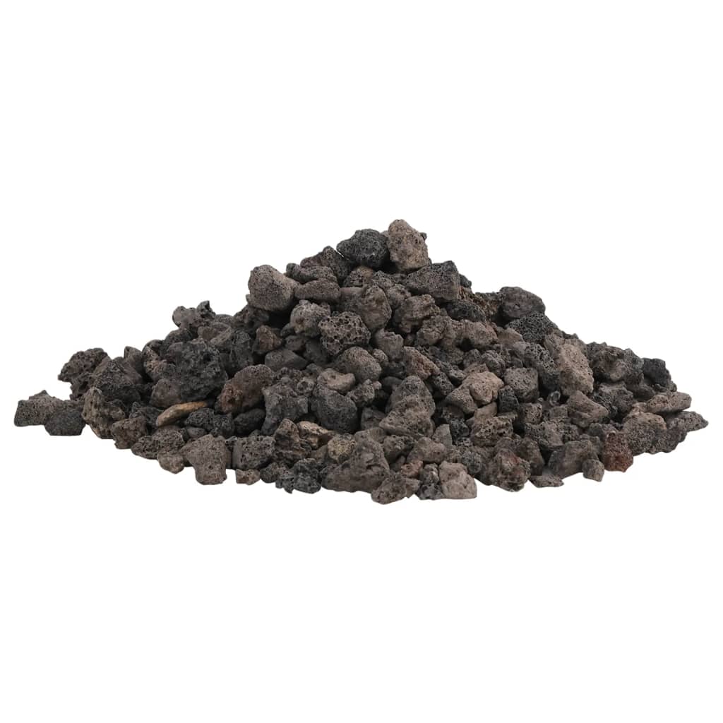 Vidaxl Lava Stones 10 kg 1-2 cm noir