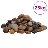 Vidaxl kiezelstenen gepolijst 2-5 cm 25 kg meerkleurig