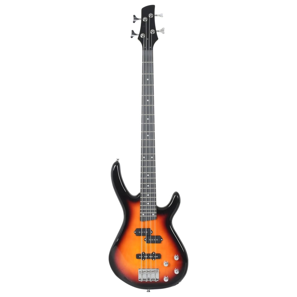 Vidaxl Bass Guitar for Promorners Electric With Bag 4 4 46 Brown Black