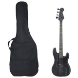 Guitare basse vidaxl pour les débutants électriques avec sac 4 4 46 noir