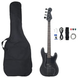 Vidaxl Bass Guitar for Promorners Electric con borsa 4 4 46 Black