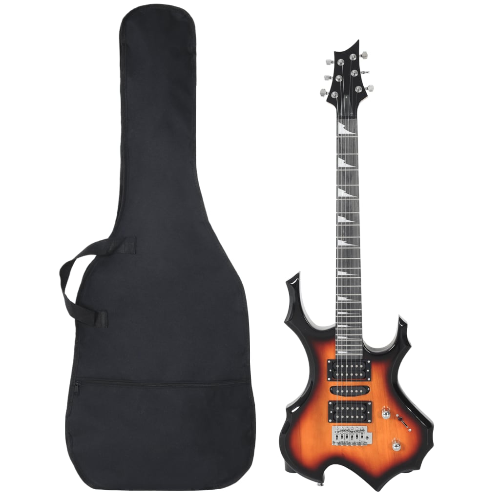 Vidaxl -gitarr för nybörjare Electric With Bag 4 4 39 Svart