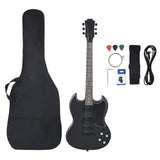 Vidaxl -gitarr för nybörjare Electric With Bag 4 4 39 Svart