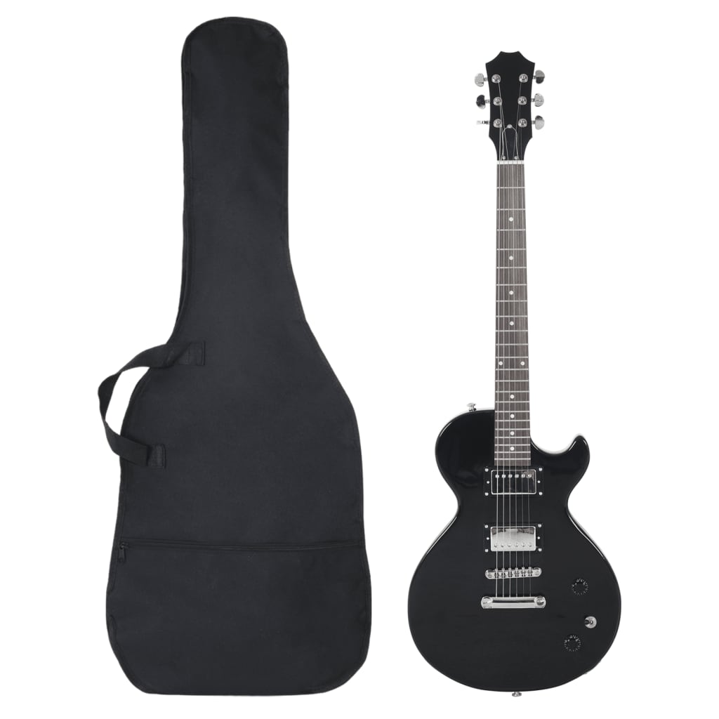 Vidaxl -gitarr för nybörjare Electric With Bag 4 4 39 Svart