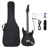 Guitare vidaxl pour les débutants électriques avec sac 4 4 39 noir