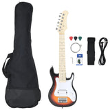 VidaXL Guitar for Children Electric With Tas 3 4 30 Brown And White