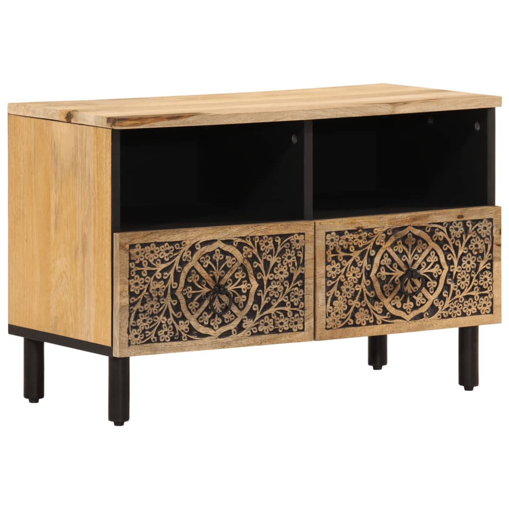 Vidaxl tv-meubel 70x33x46 cm massief mangohout