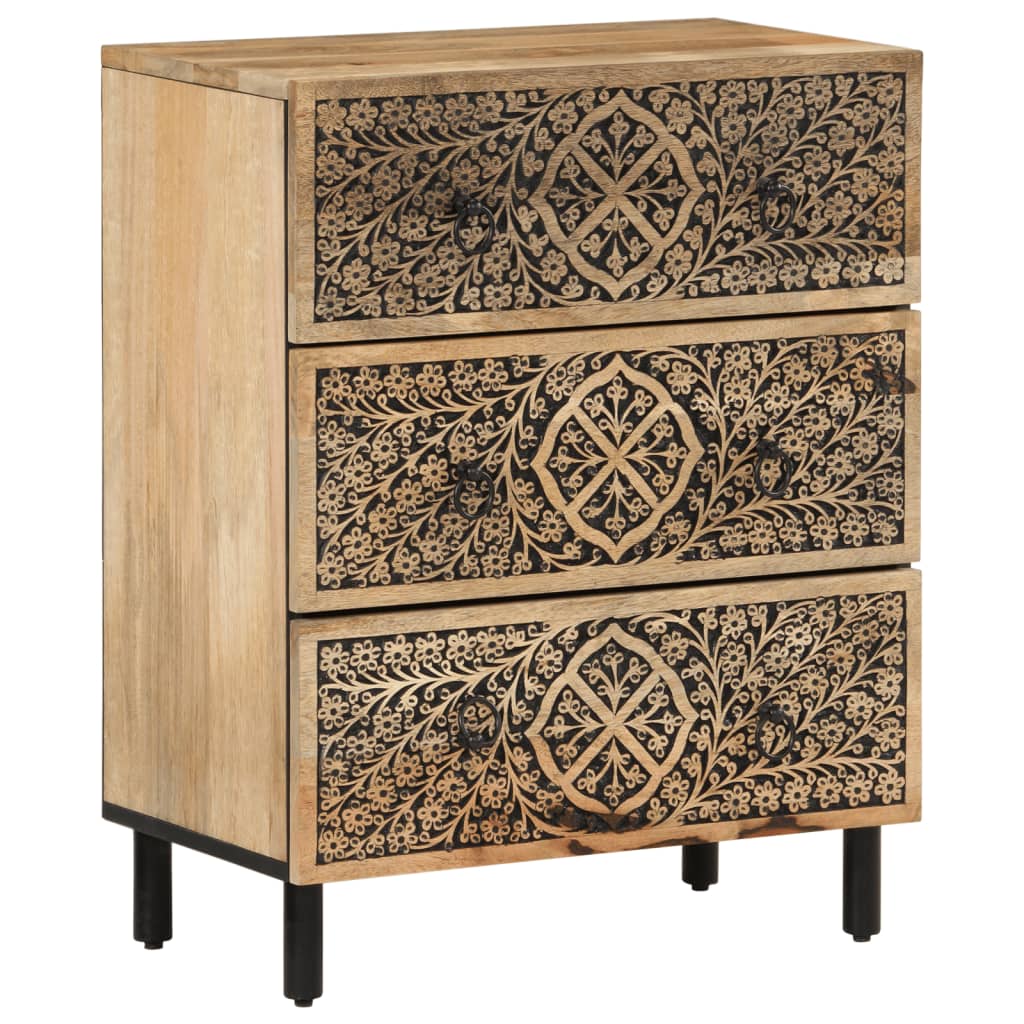 Vidaxl bijzetkast 60x33x75 cm massief mangohout