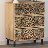 Vidaxl bijzetkast 60x33x75 cm massief mangohout