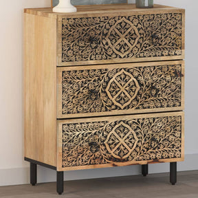Vidaxl bijzetkast 60x33x75 cm massief mangohout
