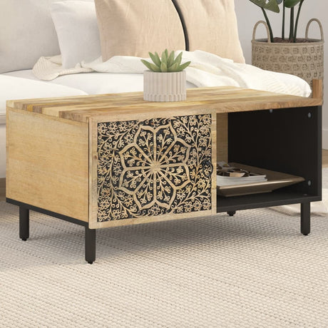 Vidaxl salontafel 80x50x40 cm massief mangohout