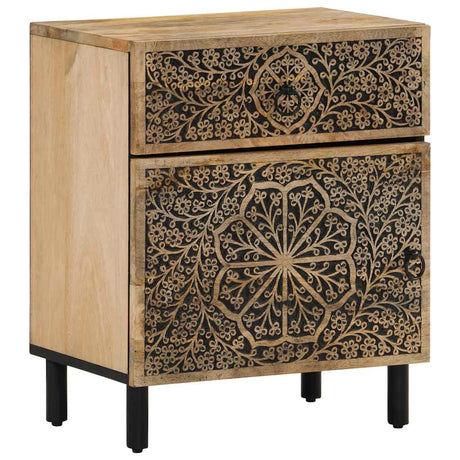 Vidaxl nachtkastje 50x33x60 cm massief mangohout