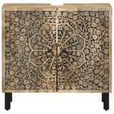 Vidaxl wastafelkast 62x33x58 cm massief mangohout