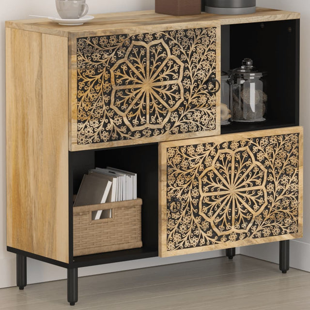 Vidaxl bijzetkast 80x33x75 cm massief mangohout