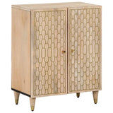 Vidaxl bijzetkast 60x33x75 cm massief mangohout
