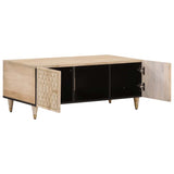 Vidaxl salontafel 100x54x40 cm massief mangohout