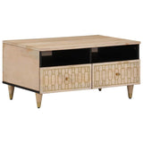Vidaxl salontafel 80x54x40 cm massief mangohout