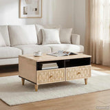 Vidaxl salontafel 80x54x40 cm massief mangohout