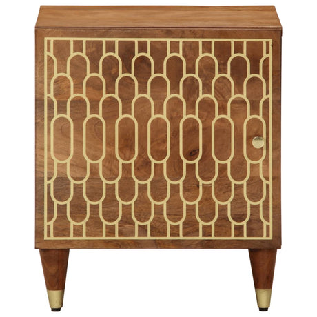 Vidaxl nachtkastje 40x33x46 cm massief mangohout
