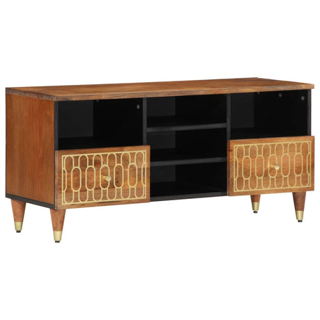 Vidaxl tv-meubel 100x33x46 cm massief mangohout