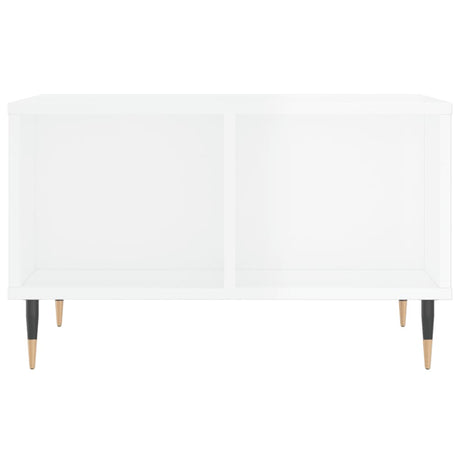 Vidaxl salontafel 60x50x36,5 cm bewerkt hout hoogglans wit