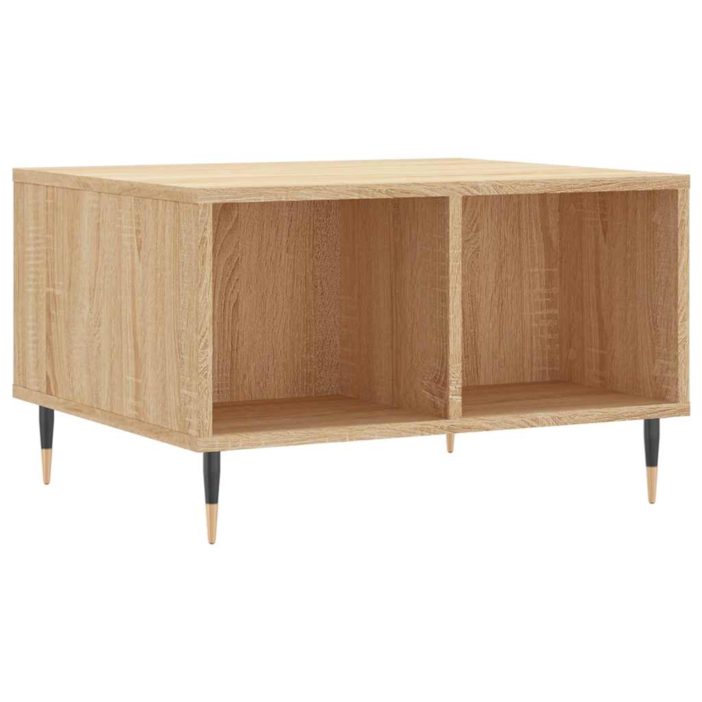 Vidaxl salontafel 60x50x36,5 cm bewerkt hout sonoma eikenkleurig