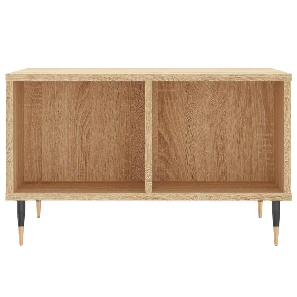 Vidaxl salontafel 60x50x36,5 cm bewerkt hout sonoma eikenkleurig