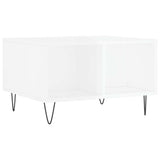 Vidaxl salontafel 60x50x36,5 cm bewerkt hout hoogglans wit