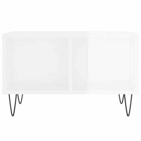 Vidaxl salontafel 60x50x36,5 cm bewerkt hout hoogglans wit