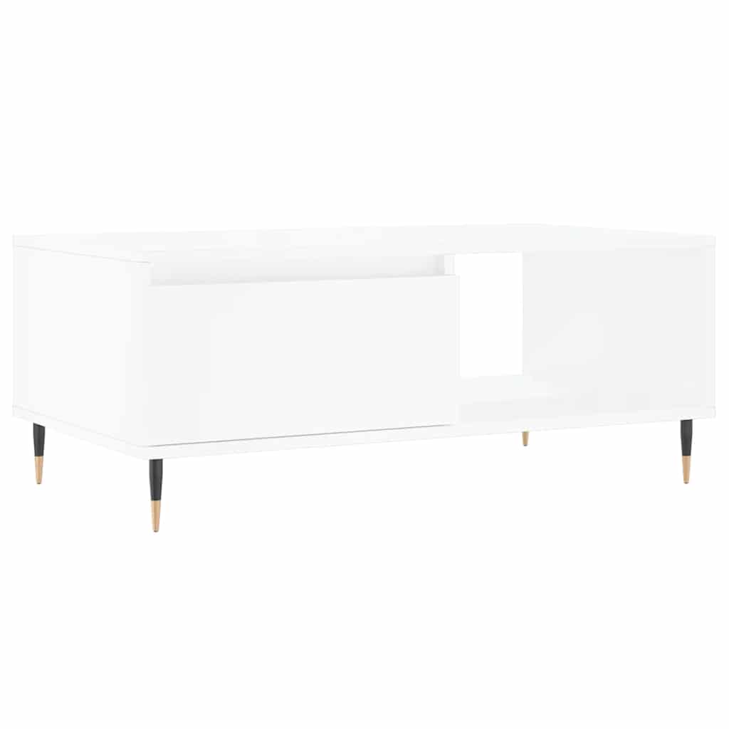 Vidaxl salontafel 90x50x36,5 cm bewerkt hout wit