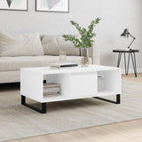Vidaxl salontafel 90x50x36,5 cm bewerkt hout wit