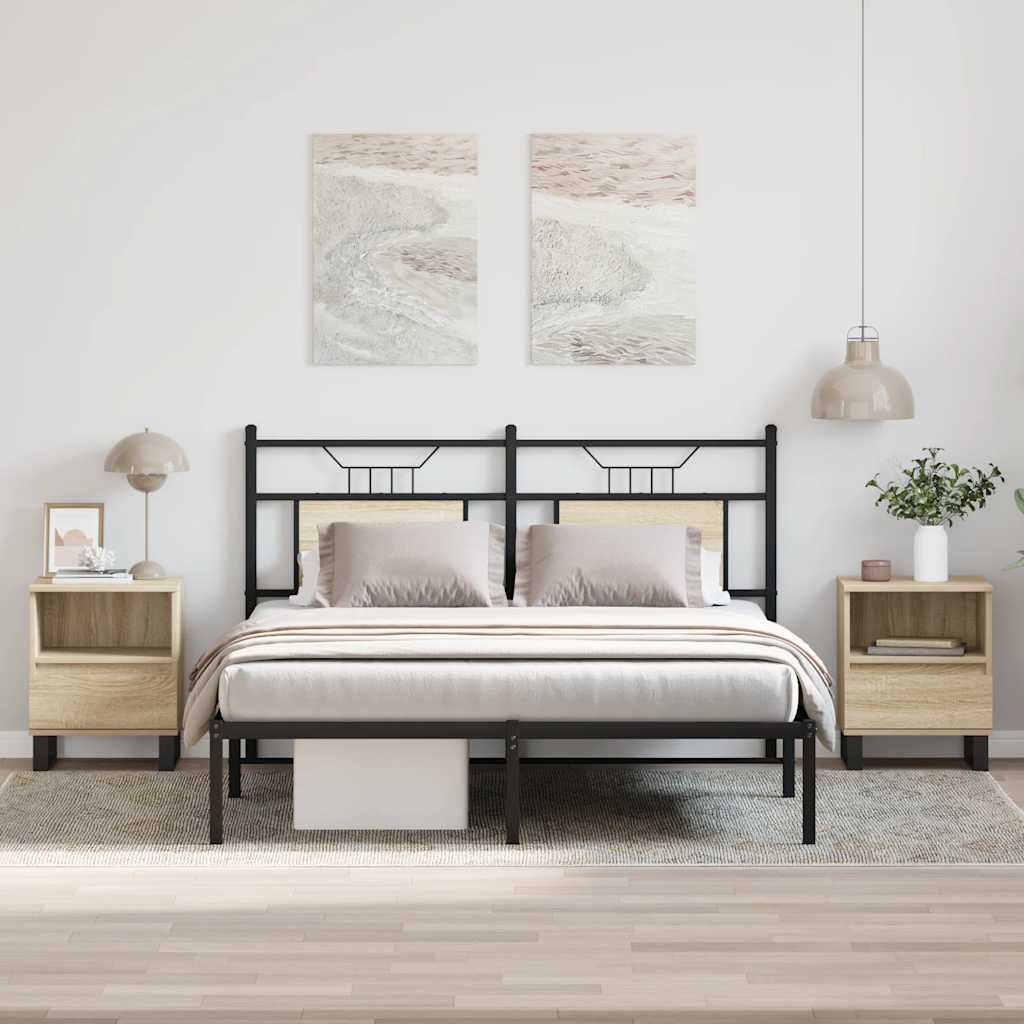 Vidaxl nachtkastjes 2 st 40x35x50 cm sonoma eikenkleurig