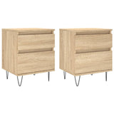Vidaxl nachtkastjes 2 st 40x35x50 cm sonoma eikenkleurig